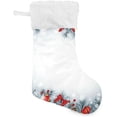 thumbnail image 1 of Coolnut Christmas Balls Pattern Christmas Stockings, Personalized Large Christmas Stocking, Cute Snowflake Stockings 18" Xmas Stocking for Xmas Decorations Xmas Gifts 2PS, 1 of 7