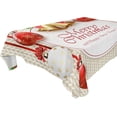 thumbnail image 1 of Coolnut Christmas Balls Tablecloth, Waterproof Washable Polyester Square Table Cover, Durable Tablecloth for Kitchen Dining Table Party Decor, 60"X 90", 1 of 7