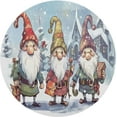 thumbnail image 1 of Coolnut Christmas Cute Gnome Placemats Set of 6 Non-Slip Heat Resistant Dining Table Place Mats Washable Kitchen PVC Weave Table Mats Home Decor Gifts, 1 of 7