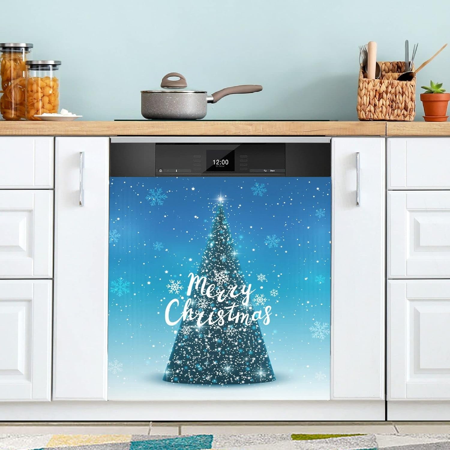 Coolnut Christmas Dishwasher Cover Decorative Door