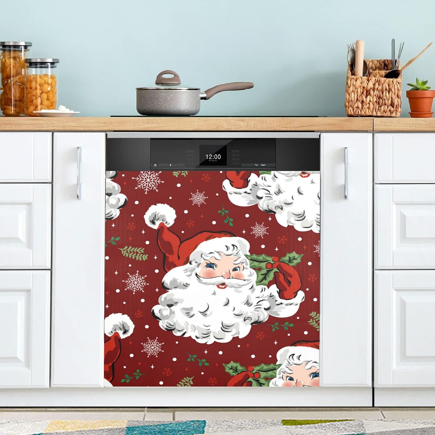 Coolnut Christmas Dishwasher Cover Decorative Door
