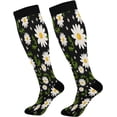 thumbnail image 1 of Coolnut Christmas Gnomes Compression Socks Women Men Knee High Stockings for Sports, Running, Travel 1Pair Gift, 1 of 7
