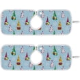 thumbnail image 1 of Coolnut Christmas Gnomes Sink Splash Guard for Faucet 2 Packs Faucet Absorbent Mats, Snowflakes Faucet Handle Drip Catcher Quickly Drying Mat for Kitchen Counter Bathroom, 14.9"x5.5", 1 of 7