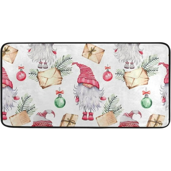 Coolnut Christmas Kitchen Rug, 39"x20" Anti Fatigue Kitchen Floor Mat, Non Slip Waterproof Long Standing Mat Throw Kitchen Runner Rug for Kitchen Washroom Bedroom