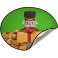 thumbnail image 1 of Coolnut Christmas Nutcracker Retro Christmas Tree Mats Waterproof Tree Skirt, Gift Boxes Xmas Tree Stand Tray Mat Floor Protector Pad for Holiday Party Decoration, 28.3", 1 of 6