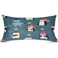 thumbnail image 1 of Coolnut Christmas Penguins Pattern Pillowcase, Super Soft Pillow Shams Covers, Plush Cozy Pillow Cases with Zipper, 21" X 54"（485） Home Decor Gifts, 1 of 6