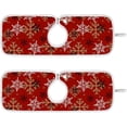 thumbnail image 1 of Coolnut Christmas Snowflake Decor 2PCS Kitchen Faucet Mat Bathroom Faucet Mat Sink Microfiber Cloth Faucet Splash Catcher Faucet Mat Dish Drying Mat Sink Mat for Kitchen Sink 30x5in, 1 of 7