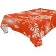 thumbnail image 1 of Coolnut Christmas Snowflake Tablecloth, Waterproof Washable Polyester Square Table Cover, Durable Tablecloth for Kitchen Dining Table Party Decor, 60"X 108", 1 of 7