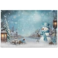 thumbnail image 1 of Coolnut Christmas Snowman 1000 Piece Large Jigsaw Puzzle for Adults - Game Interesting Toys - Hand Made Puzzles Personalized Gift（333） Decor Gift, 1 of 7
