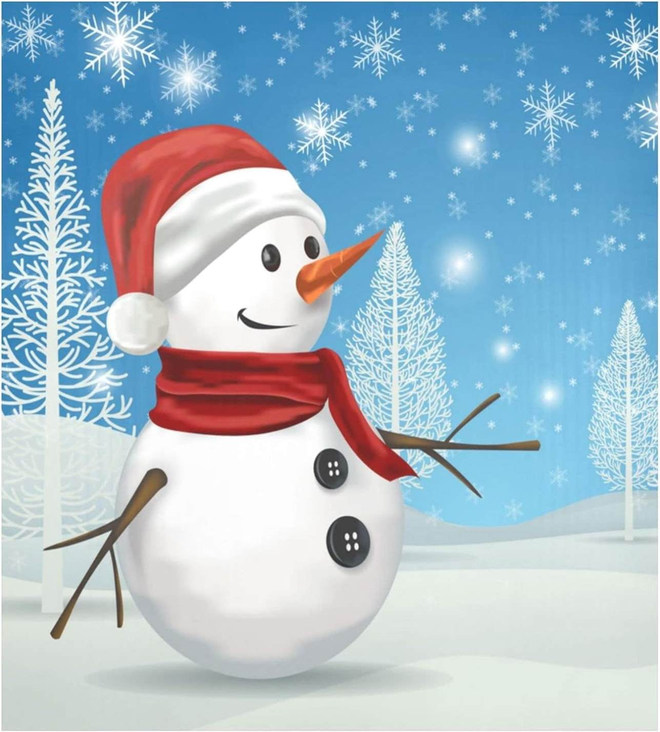 Snowman Holiday Smile Quilted Door Cover NCU0TD1506