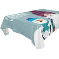 thumbnail image 1 of Coolnut Christmas Snowman Tablecloth, Waterproof Washable Polyester Square Table Cover, Durable Tablecloth for Kitchen Dining Table Party Decor, 60"X 120", 1 of 7