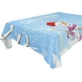 thumbnail image 1 of Coolnut Christmas Snowman Tablecloth, Waterproof Washable Polyester Square Table Cover, Durable Tablecloth for Kitchen Dining Table Party Decor, 60"X 60", 1 of 7