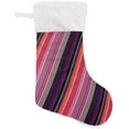thumbnail image 1 of Coolnut Christmas Stocking Personalized Mexican Serape Stripes Large Candy Stocking Hanging Gift Xmas Stockings Decoration 1 PC for Family Holiday Party Ornaments Decor Fireplace, 1 of 7