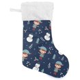 thumbnail image 1 of Coolnut Christmas Stocking Personalized Christmas Snowman Large Candy Stocking Hanging Gift Xmas Stockings Decoration 1 PC for Family Holiday Party Ornaments Decor Fireplace, 1 of 7
