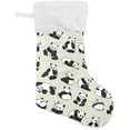 thumbnail image 1 of Coolnut Christmas Stockings Family Holiday Party Personalized Gift Panda Animal Pattern Christmas Stockings Christmas Decorations Mantel Decor, 17.71"x12.20" 1PCS, 1 of 7