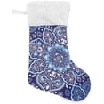 thumbnail image 1 of Coolnut Christmas Stockings Mexican Talavera Pattern Large Candy Stockings Stuffers Cute Xmas Sock Decorations 2PCS for Home Holiday Party 12" x18" Decor Gifts, 1 of 7