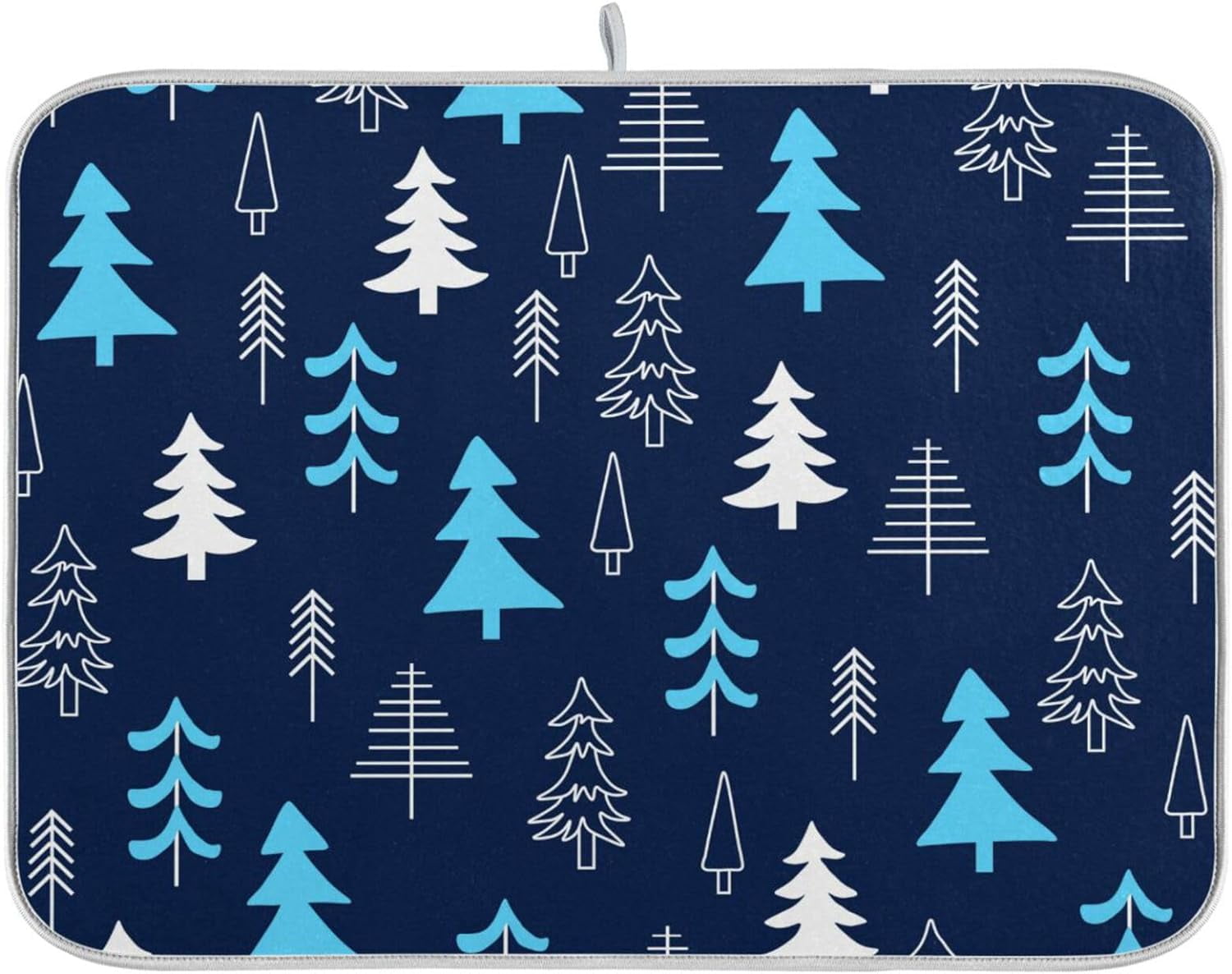 Coolnut Christmas Tree Dish Drying Mat Absorbent Reversible Drying Pad