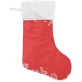 thumbnail image 1 of Coolnut Christmas Tree Red Christmas Stockings, Personalized Large Christmas Stocking, Cute Snowflake Stockings 18" Xmas Stocking for Xmas Decorations Xmas Gifts, 2PCS, 1 of 7