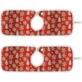 thumbnail image 1 of Coolnut Christmas Tree Snowflake 2PCS Kitchen Faucet Mat Bathroom Faucet Mat Sink Microfiber Cloth Faucet Splash Catcher Faucet Mat Dish Drying Mat Sink Mat for Kitchen Sink 30x5in, 1 of 7