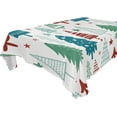 thumbnail image 1 of Coolnut Christmas Tree Tablecloth, Waterproof Washable Polyester Square Table Cover, Durable Tablecloth for Kitchen Dining Table Party Decor, 60"X 108", 1 of 7