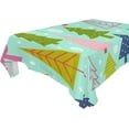 thumbnail image 1 of Coolnut Christmas Tree Tablecloth, Waterproof Washable Polyester Square Table Cover, Durable Tablecloth for Kitchen Dining Table Party Decor, 54"x54", 1 of 7