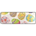 thumbnail image 1 of Coolnut Colorful Easter Eggs Area Rug - 2' x 6' Washable Runner Rugs with Rubber Backing - Non Skid Floor Carpet for Indoor Living Room Hallway Kitchen Home Decor Gifts, 1 of 7