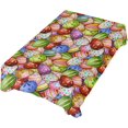 thumbnail image 1 of Coolnut Colorful Easter Eggs Rectangle Tablecloth 60" x 90", Waterproof Oil and Spill Proof Square Table Cloth for Dinning Table, Buffet Table, Holiday Parties, Wedding & More House Decor, 1 of 7