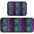 thumbnail image 1 of Coolnut Colorful Leopard Anti Fatigue Mats for Kitchen Floor,Set of 2 Non Skid Washable Waterproof Anti Kitchen Floor Mats for Kitchen Office Laundry Room Bathroom (19"x27"+19"x47") Home Decor, 1 of 7