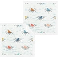 thumbnail image 1 of Coolnut Colorful Shark Wash Cloths 4 Pack - 12 x 12 Inch Super Soft Washcloths for Your Face and Body - 100% Cotton Highly Absorbent Baby Face Towel Washcloth Gift, 1 of 7