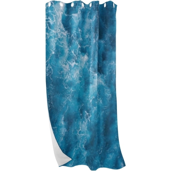 Coolnut Coolnut Blackout Curtain Window Curtain Panels for Apartment 84" Blue Ocean Marble Partition Room Dividers Door Curtains for Bedroom, 1 Panel