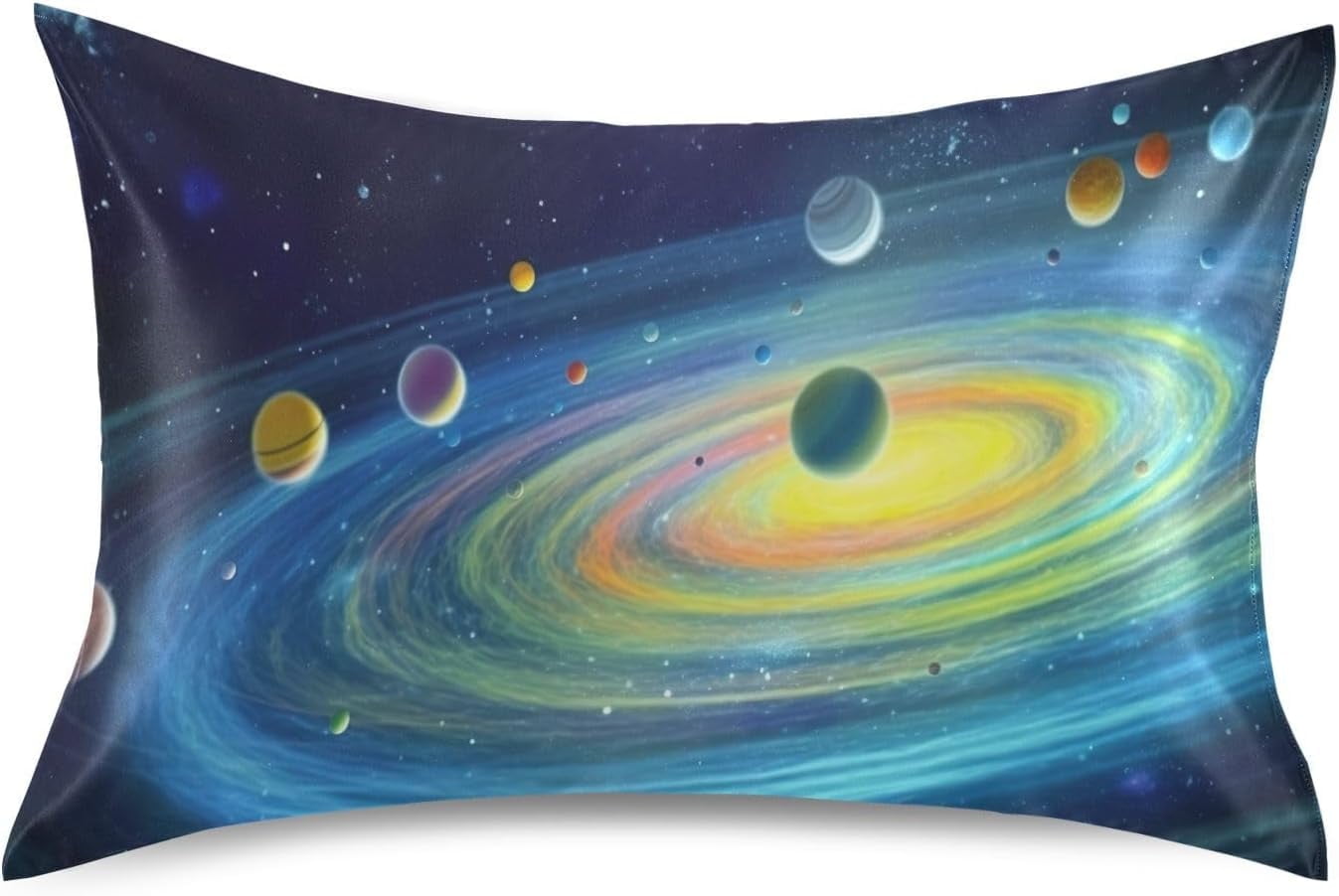 Coolnut Cosmic Solar System Pillowcase for Hair and Skin Silk ...