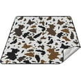 thumbnail image 1 of Coolnut Cow Print Large Picnic & Outdoor Beach Blanket, Waterproof Foldable Sandproof 3-Layer Picnic Mat for Camping,Hiking,Travel,Park,Concerts,78"x78", 1 of 6
