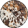 thumbnail image 1 of Coolnut Cow Print Pattern Wall Clock, Silent Non Ticking 10 Inch Battery Operated Wall Clocks, Easy to Read Clock for Home Kitchen Living Room Bathroom Office Home Decor, 1 of 6