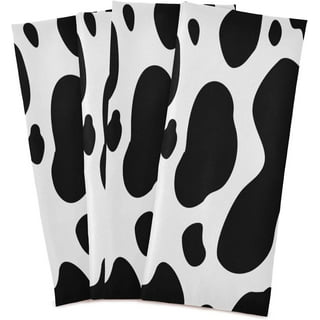 Cow Black Tea Towel - Dish Cloth 60x65cm