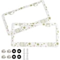 thumbnail image 1 of Coolnut Cute Animals 2 Holes Car License Plate Frames 2PCS, Car License Plate Holder with Screw Caps Cover Set Automotive Exterior Parts Decoration for US Vehicles, 1 of 7