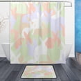 thumbnail image 1 of Coolnut Cute Bunny Shower Curtain Set, with Rug and Shower Curtain, Waterproof and Durable, with Hooks, Bathroom, 60x72in Home Decor, 1 of 7