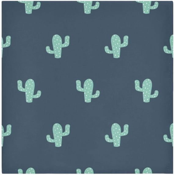 Coolnut Cute Cactus Cloth Napkins Set of 4 Pack, Washable Soft Table Dinner Napkins 20 inch for Kitchen, Hotel, Party, Wedding Washcloth Gift