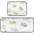 thumbnail image 1 of Coolnut Cute Cartoon Animals Kitchen Mat - Cushioned Anti Fatigue Kitchen Rug Set of 2, Non Slip Waterproof Kitchen Mats for Kitchen, Laundry, Sink, Office 19.7"×27.6"+19.7"×47.2" Home Decor, 1 of 7