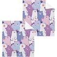 thumbnail image 1 of Coolnut Cute Cartoon Bear Washcloths 4 Pack, Highly Absorbent Soft Cotton Fingertip Towels for Bathroom, Kitchen, Gym, Spa, Home Decor, 12 x 12 Inch Washcloth Gift, 1 of 7