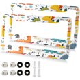 thumbnail image 1 of Coolnut Cute Cartoon Dinosaur License Plate Frames 2 Packs,License Plate Covers,Universal Aluminum Tag Frame for Front and Rear Car Tags215 Home Decor, 1 of 6
