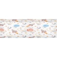 thumbnail image 1 of Coolnut Cute Cartoon Rocket Curtain Valance for Windows, Rod Pocket Valance Window Treatments 1 Panel Short Curtains for Kitchen Windows Bathroom Bedroom 54 x 18 inch Home Decor, 1 of 6