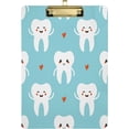 thumbnail image 1 of Coolnut Cute Cartoon Teeth Clipboard 9 x 12.5 Inches | Decorative Clipboard for School, Office, Nurse, Art, Business | Clipboard with Low Profile Gold Clip Gifts, 1 of 7