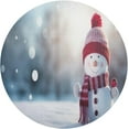 thumbnail image 1 of Coolnut Cute Christmas Snowman Placemats Set of 6 Non-Slip Heat Resistant Dining Table Place Mats Washable Kitchen PVC Weave Table Mats Home Decor Gifts, 1 of 7