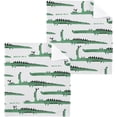 thumbnail image 1 of Coolnut Cute Crocodiles Washcloths 4 Pack, Highly Absorbent Soft Cotton Fingertip Towels for Bathroom, Kitchen, Gym, Spa, Home Decor, 12 x 12 Inch Washcloth Gift, 1 of 7