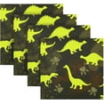thumbnail image 1 of Coolnut Cute Dinosaur Cloth Napkins Set of 6, Reusable Washable Polyester Dinner Table Napkins for Family, Weddings, Parties, Home Decor, 20 x 20 Inch Washcloth Gift, 1 of 7