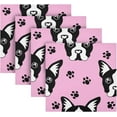 thumbnail image 1 of Coolnut Cute Dog Cloth Napkins Set of 4, Reusable Washable Polyester Dinner Table Napkins for Family, Weddings, Parties, Home Decor, 20 x 20 Inch Washcloth Gift, 1 of 7