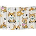 thumbnail image 1 of Coolnut Cute Dog Tapestry Washable Polyester Art Wall Hanging Blanket for Living Room Bedroom Dorm Party, 80 x 60 Inch Home Decor Gifts, 1 of 7