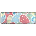 thumbnail image 1 of Coolnut Cute Easter Eggs Area Rug - 2' x 6' Washable Runner Rugs with Rubber Backing - Non Skid Floor Carpet for Indoor Living Room Hallway Kitchen Home Decor Gifts, 1 of 7