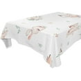 thumbnail image 1 of Coolnut Cute Easter Rabbits Tablecloth Rectangle Colorful Table Cloth Large Square Table Cover for Dining Kitchen Party 54"x54" Decor Gift, 1 of 7