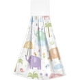 thumbnail image 1 of Coolnut Cute Elephant Hanging Towel Set of 2, Absorbent Soft Coral Velvet Hand Towel with Hanging Loop for Bathroom, Kitchen, Home Decor, 14 x 18 Inch Washcloth Gift, 1 of 7